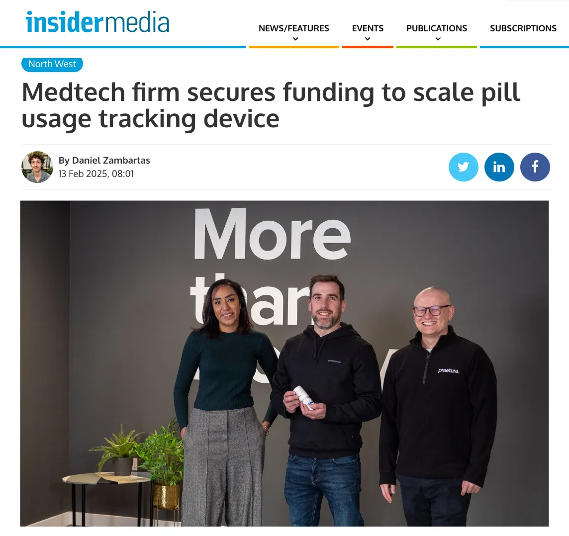 Insider Media coverage of Pill Connect's funding announcement